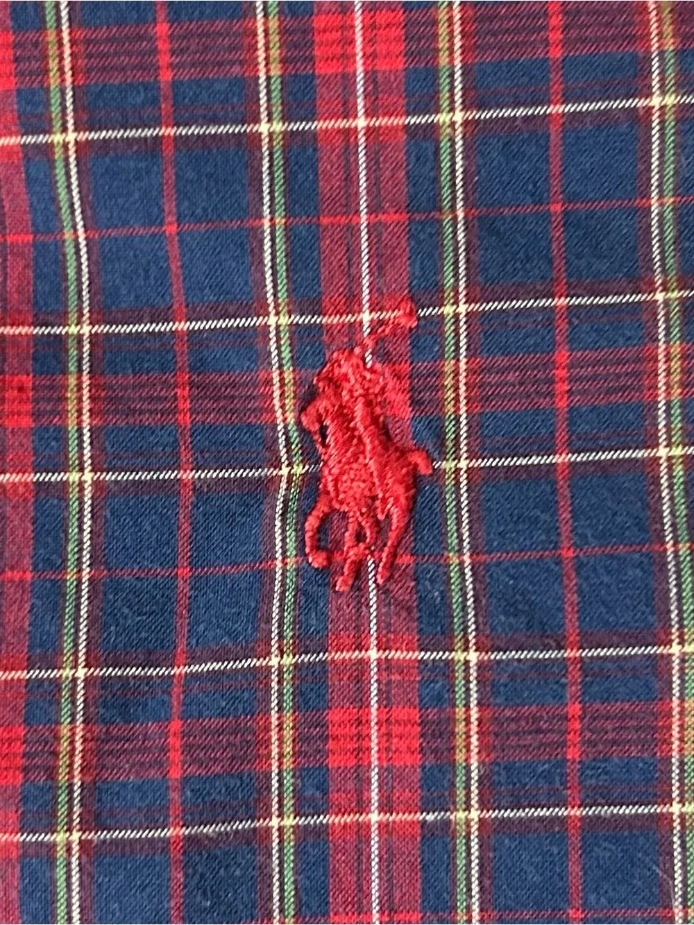 Ralph Lauren Shirt Baby Boy’s 12M Red Blue Plaid